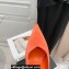 The Attico Heel 10.5cm Venus Slingback with Ankle Strap Satin Orange