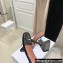 Amina Muaddi Heel 9.5cm Lupita Slippers Mules Glass PVC Black
