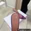 Amina Muaddi Heel 9.5cm Lupita Slippers Mules Glass PVC Purple