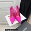 The Attico Heel 10.5cm Venus Slingback with Ankle Strap Satin Fuchsia