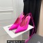 The Attico Heel 10.5cm Venus Slingback with Ankle Strap Satin Fuchsia