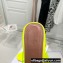 Amina Muaddi Heel 9.5cm Lupita Glass Slippers Mules PVC Yellow