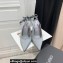 The Attico Heel 10.5cm Venus Slingback with Ankle Strap Satin Gray