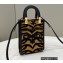 Fendi Tiger motif fabric Mini Sunshine Shopper Bag 2022