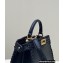 Fendi Peekaboo Iseeu Small Bag Black with decorative Stitching 2022