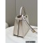 Fendi Peekaboo Iseeu Medium Bag White with decorative Stitching 2022