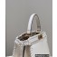 Fendi Peekaboo Iseeu Medium Bag White with decorative Stitching 2022