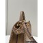 Fendi Peekaboo Iseeu Small Bag Brown with decorative Stitching 2022