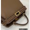 Fendi Peekaboo Iseeu Small Bag Brown with decorative Stitching 2022