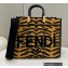 Fendi Tiger motif fabric Sunshine Medium Shopper Tote Bag 2022