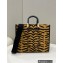 Fendi Tiger motif fabric Sunshine Medium Shopper Tote Bag 2022