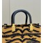 Fendi Tiger motif fabric Sunshine Medium Shopper Tote Bag 2022