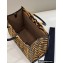 Fendi Tiger motif fabric Sunshine Medium Shopper Tote Bag 2022