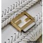 Fendi Baguette Medium Bag White with decorative Stitching 2022
