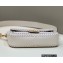 Fendi Baguette Medium Bag White with decorative Stitching 2022