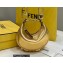 Fendi leather Nano Fendigraphy Hobo Bag Charm Gold 2022