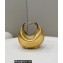 Fendi leather Nano Fendigraphy Hobo Bag Charm Gold 2022