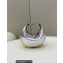 Fendi leather Nano Fendigraphy Hobo Bag Charm Silver 2022