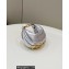Fendi leather Nano Fendigraphy Hobo Bag Charm Silver 2022