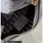 Fendi leather Nano Fendigraphy Hobo Bag Charm Silver 2022