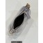 Fendi leather Nano Fendigraphy Hobo Bag Charm Silver 2022