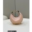 Fendi leather Nano Fendigraphy Hobo Bag Charm Pink 2022