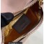 Fendi leather Nano Fendigraphy Hobo Bag Charm Pink 2022