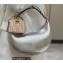 Fendi leather Fendigraphy Small Hobo Bag Silver 2022