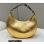 Fendi leather Fendigraphy Small Hobo Bag Gold 2022