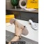 Fendi Leather Baguette Mules White 2022