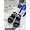 Dior Technical Fabric and White Resin Pearls DiorAct Sandals Black 2022