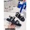 Dior Technical Fabric and White Resin Pearls DiorAct Sandals Black 2022