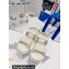 Dior Technical Fabric and White Resin Pearls DiorAct Sandals White 2022