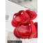 Dior Lambskin DiorAct Sandals Red 2022