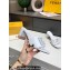 Fendi Leather Baguette Mules White 2022
