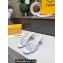 Fendi Leather Baguette Mules White 2022