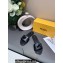 Fendi Leather Baguette Slides Black 2022