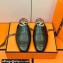 Hermes "H" cut-out detail Catena Mules Black