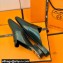 Hermes "H" cut-out detail Catena Mules Black