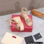 Valentino VLogo Signature Raffia Platform 4cm Heel 11cm Wedge Sandals Nude