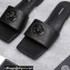 Versace La Medusa Leather Slides Black