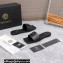 Versace La Medusa Leather Slides Black