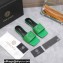 Versace La Medusa Leather Slides Green