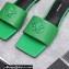 Versace La Medusa Leather Slides Green