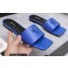 Versace La Medusa Leather Slides Blue