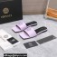 Versace La Medusa Leather Slides Lilac