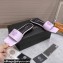 Versace La Medusa Leather Slides Lilac