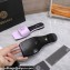 Versace La Medusa Leather Slides Lilac
