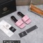 Versace La Medusa Leather Slides Pink