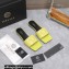 Versace La Medusa Leather Slides Yellow